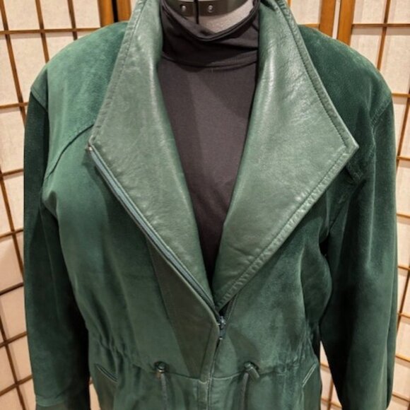 Anorak style Leather jJacket - Picture 1 of 8